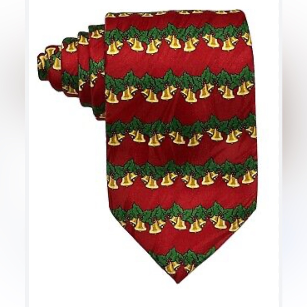 Keith Daniels 🎄🎅🏼 Vintage holiday collection Christmas silk Tie NWT